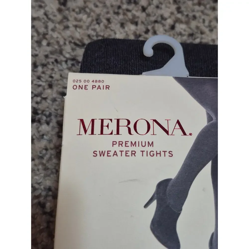 Merona Womens Sweater‎ Tights Size 1X Gray NWT
